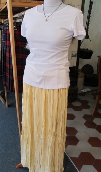 Summer Skirt crash pastel yellow